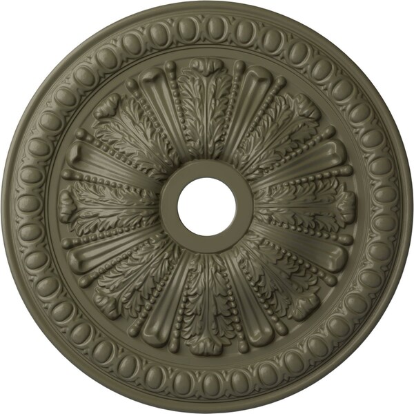Ekena Millwork Tomango Egg & Dart Medallion (Canopies up to 6 3/4"), 27 7/8"OD x 3 7/8"ID x 2 1/2"P, Spartan Stone CM27TOSSF - main